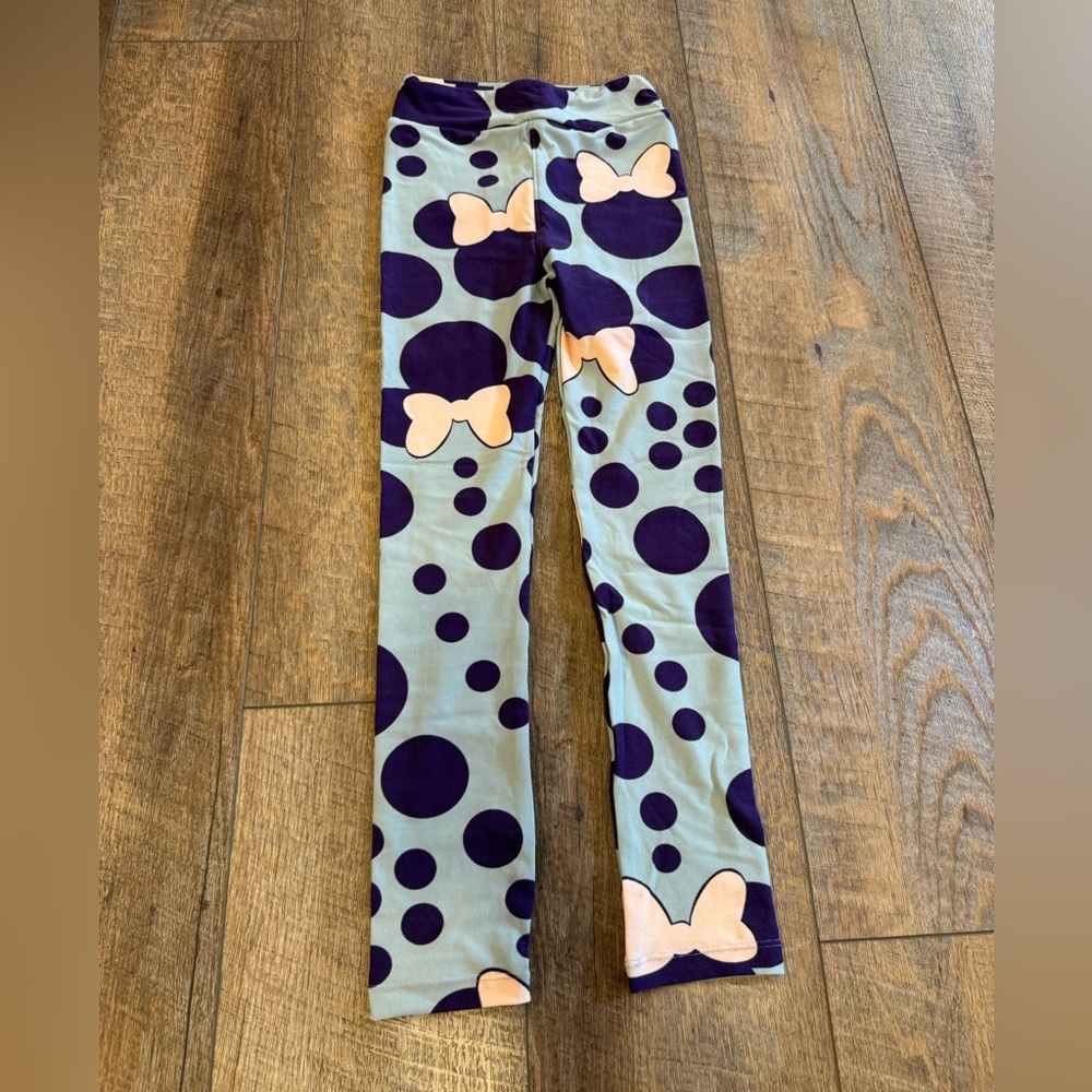 New LuLaRoe Youth Leggings Minnie Mouse Disney Size Large/XL